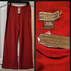 🆕️Rustic brown wide leg linen blend pants